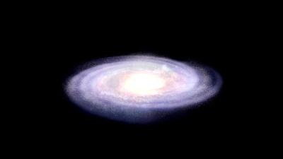 用球状星团表示银河系。