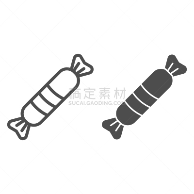 固体,焦糖,圣诞节,糖果,轮廓,计算机图标,条纹,矢量,白色背景,设计