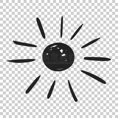 草图,乱画,日光,图标,动物手,可爱的,热,天气,涂料,绘制