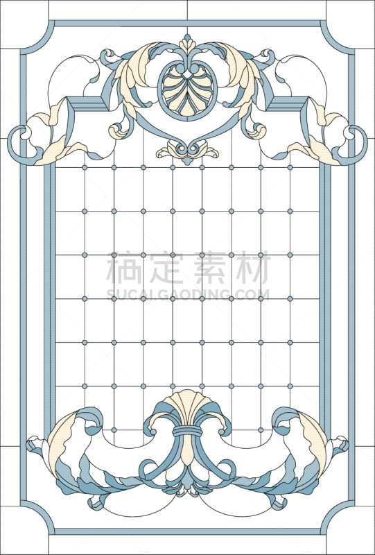 边框,彩色玻璃,高雅,花蕾,叶子,窗户,长方形,抽象,插花,布置