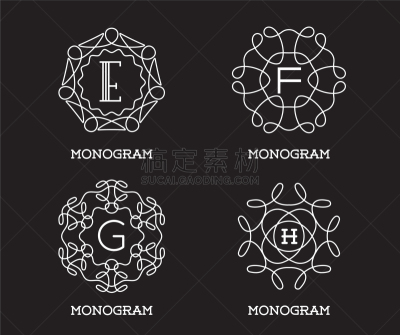 字体,华丽的,请柬,高雅,信函,印有花压字品牌,中世纪花饰字母,装饰