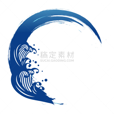 绘画插图,边框,海啸,矢量,活力,环境,波浪,背景