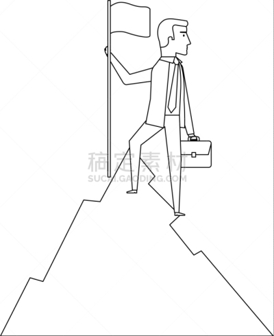 男商人,山,传媒,商务,人,商务人士,高雅,男人,套装