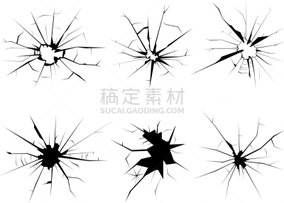 黑色,破碎的,窗户,墙,损坏的,拆毁的,坏掉的,骨折,布置,撞击