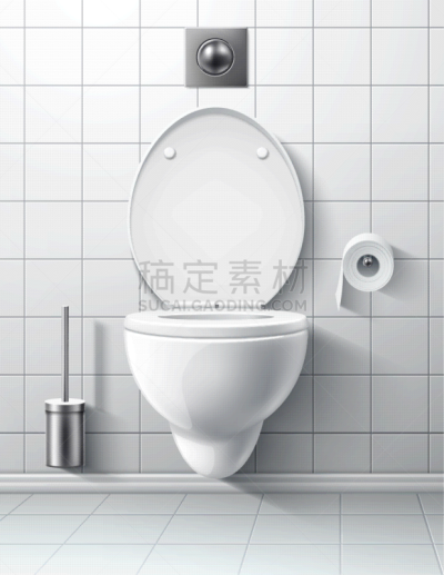 现代,住宅房间,卫生间,碗,室内,白色,纸,干净,写实,给予