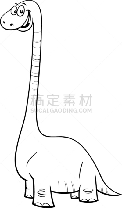 恐龙,彩色书,动画片,白垩系,三叠系,绿色,可爱的,巨大的,性格,衰老过程