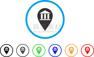 圆形,计算机图标,银行,图钉,建筑业,房地产,商务,红色,办公大楼,设计元素