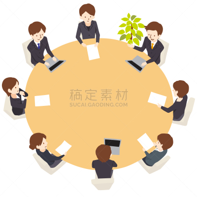 会议,办公椅,商务,计算机,技术,椅子,女人,圆桌,剪贴画,圆桌会议