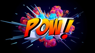 令人惊叹的文本Pow爆炸动画