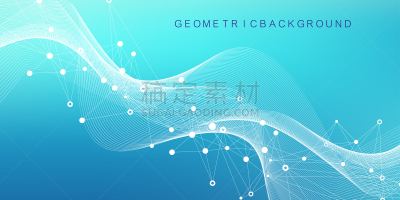 点连成线,矢量,波形,背景,绘画插图,成一排,抽象,联系,流动,行动