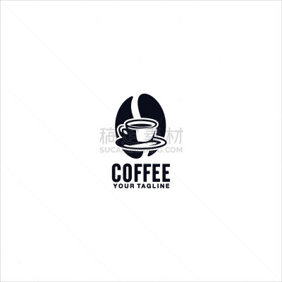 coffee logo design template idea
