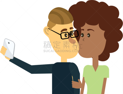 自拍,伴侣,可爱的,人,男人,家庭,父母,取得,亲吻