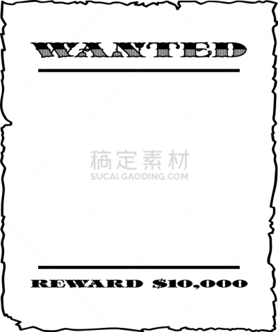 通缉告示,牛仔,活力,矢量,野生植物,图像,西,通缉