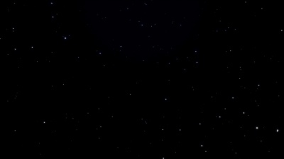 星星闪烁或闪烁的夜空