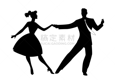 伴侣,衣服,白色,音乐,爵士乐,红色,人,复古,剪影