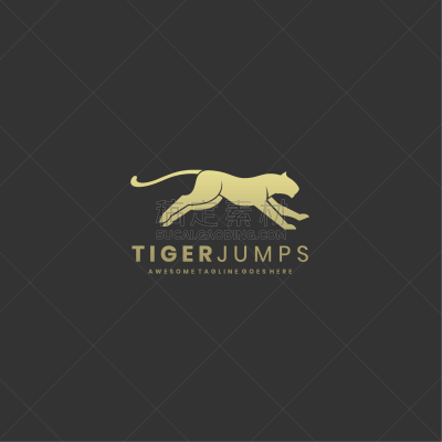 logo tiger jumps luxury style