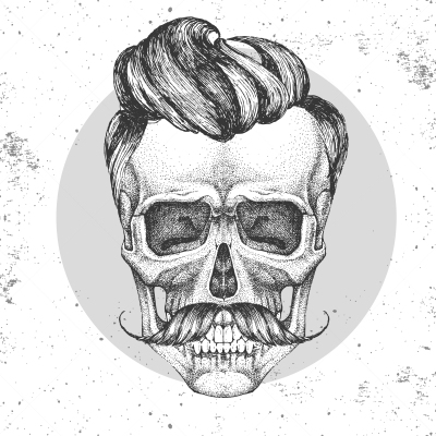 绘画插图,时尚,头骨,摇滚乐,手,潮人,背景聚焦,秘密,眼窝,仅男人