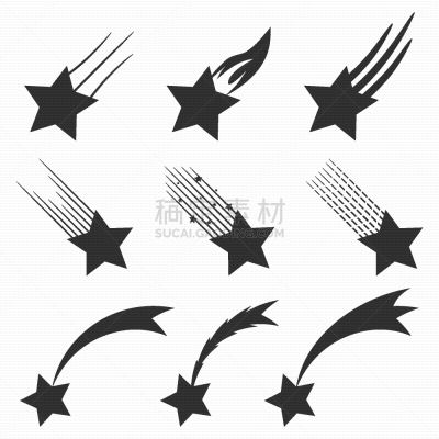 计算机图标,星形,脉搏图,陨石,品牌名称,天空,落下,布置,弯曲,剪影