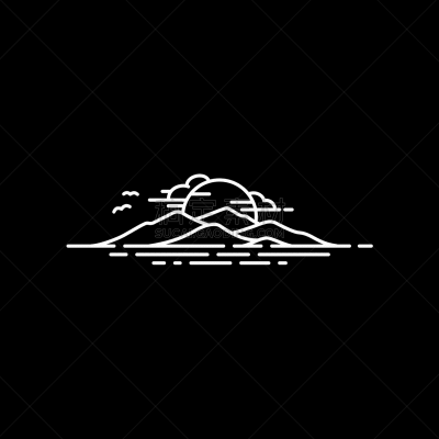 海洋,山,夏威夷大岛,式样,创造力,肖像,复古风格,品牌名称,户外,线条画