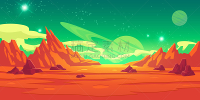 行星,背景,外星人,地形,火星,平视角,计算机,休闲游戏,波兰