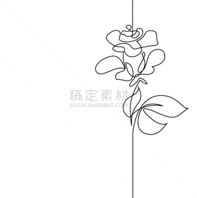 自然美,连续性,线条,分离着色,轮廓,创造力,自然,花,画画,问候