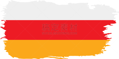 南奥塞梯,白色,欧洲,职权,国内著名景点,红色,涂料,矢量,高加索山脉