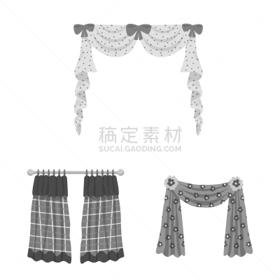 isolated object interior and cornice logo set