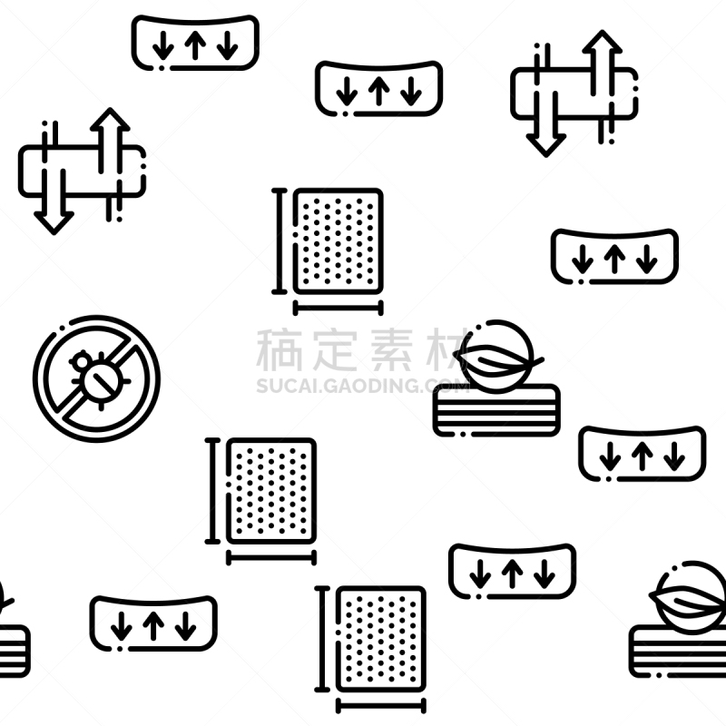 床垫,矢量,脊柱,四方连续纹样,暴力,舒服,洗衣机,床,细的,保险