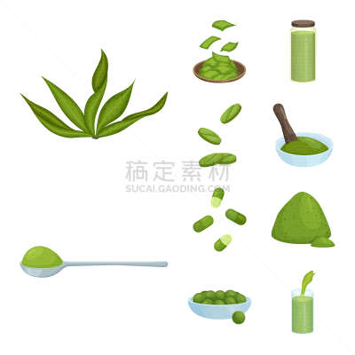 spirulina and seaweed icon