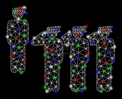 接线框,小队,铁丝网,明亮,斑点,火炬塔,活力,乐队,几何形状