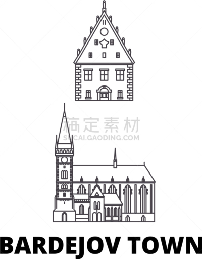 巴尔代约夫,城市天际线,城镇,斯洛伐克,分界线,名声,云,巴洛克风格,布置