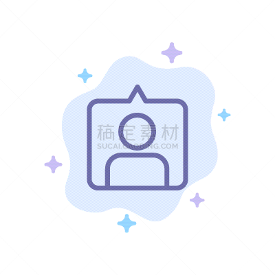 ins风,图标,蓝色,抽象,拇指,形状,白色,传媒,联系,日落