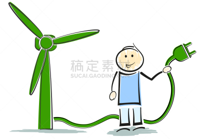 可再生能源,风轮机,概念,性格,绿色,风,环境,技术,自然神力,环境保护