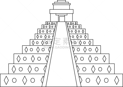 墨西哥,分离着色,黑色,金字塔形,纪念碑,名声,契晨-伊特萨,坎昆,石头