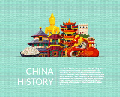 堆,扁平化设计,天气,东方人,纸,国内著名景点,传统,旅行