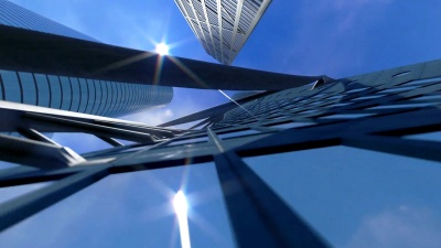 企业建筑和时间延迟云，建筑视图
