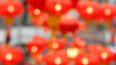抽象的红灯笼