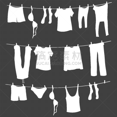 绳子,白色,洗衣服,湿,裤子,女士内衣,树荫,晒衣绳,女人,涂料
