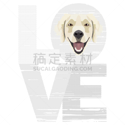金毛寻回犬,白色,友谊,宠物,图像,矢量,小狗,吠声,爱,设计
