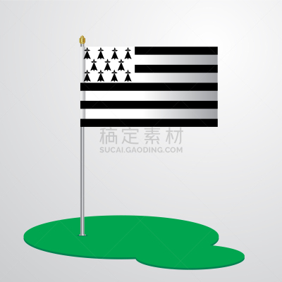 布列塔尼,白色,国内著名景点,雷恩,杆,分离着色,矢量,收集