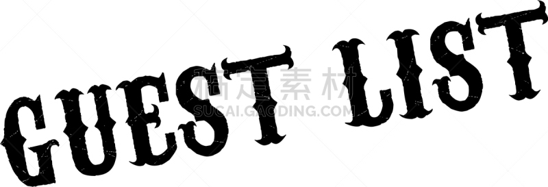 宾客名单,橡皮章,分离着色,传媒,白色,红色,事件,流行音乐会,抵押文件