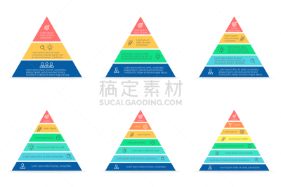 商务,三个物体,三角形,四个物体,信息图表,图表,数字6,计划书,叠罗汉