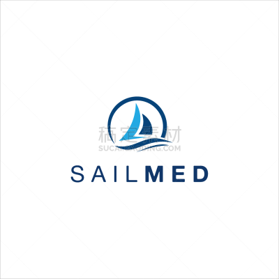 sailing ocean logo design idea