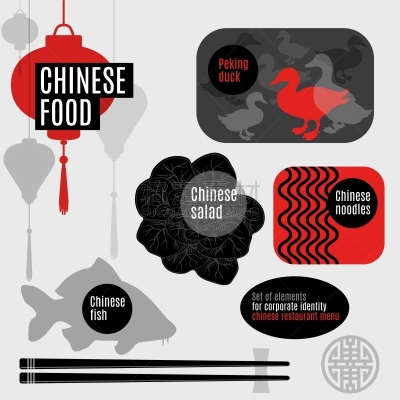 餐馆,平坦的,热,身份,商务,图像,矢量,布置,烹调