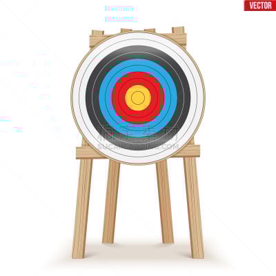 箭术,靶子,白色,红色,条纹,靶心,奥运会,站,休闲