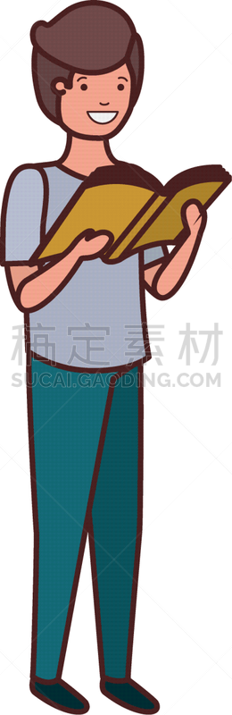 男孩,书,学生,手,世界读书日,书店,儿童,童年,草图,读书