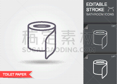 卫生纸,线图标,直的,简单,床单,卫生间,毛巾,品牌名称,阴影,圆形