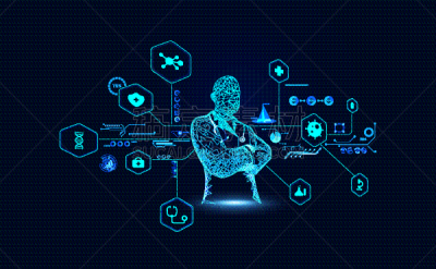 未来,数据,全息图,健康保健,现代,医生,电子人,表格,抽象,数字化显示
