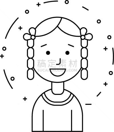 女孩,性格,可爱的,华丽的,摆拍,肖像,简单,女人,微笑