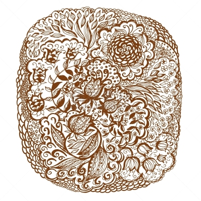 乱画,花纹,式样,华丽的,复杂,装饰物,矢量,国境线,复古